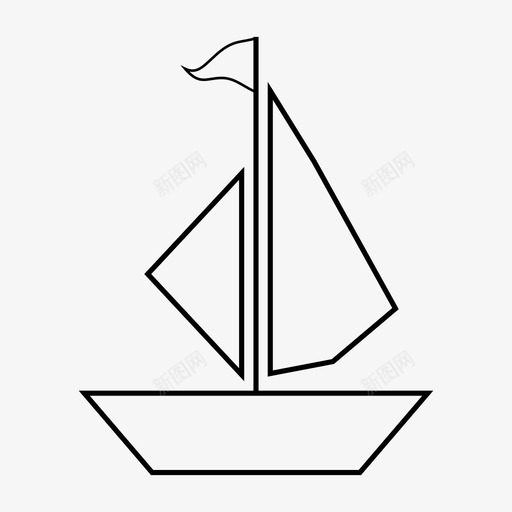 帆船帆船图标svg_新图网 https://ixintu.com 帆 帆船 海 游艇 船