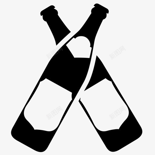 瓶子啤酒一瓶啤酒图标svg_新图网 https://ixintu.com 一瓶啤酒 啤酒 玻璃杯 瓶子 饮料