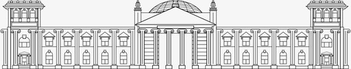 联邦议院景点柏林图标图标