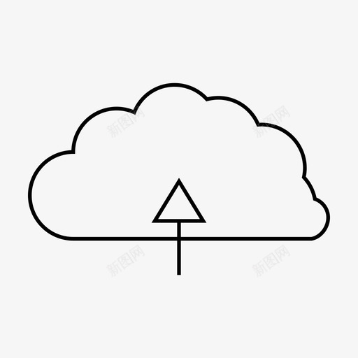 云打开更新图标svg_新图网 https://ixintu.com 上传 云 升级 打开 更新 界面 网页设计