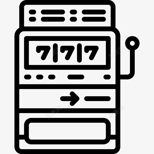 有奖懒惰机器赌场直线型图标svg_新图网 https://ixintu.com 有奖懒惰机器 直线型 赌场