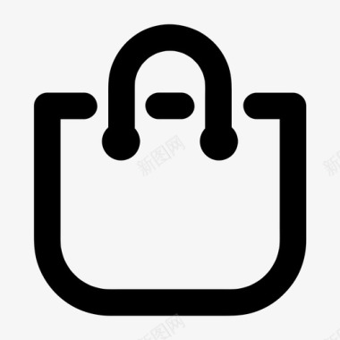 购物袋购物车电子商务图标图标