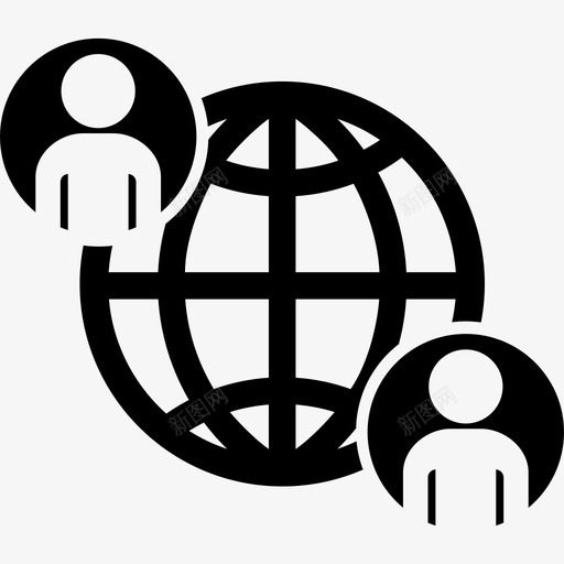 环游世界朋友全球图标svg_新图网 https://ixintu.com 人类互动 伙伴 全球 朋友 环游世界