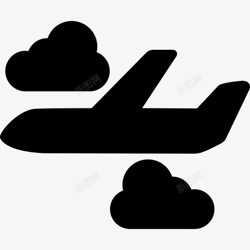 云层飞机运输工具机队图标svg_新图网 https://ixintu.com 云层飞机 机队 运输工具