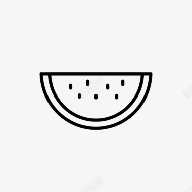 西瓜沙漠食物图标图标