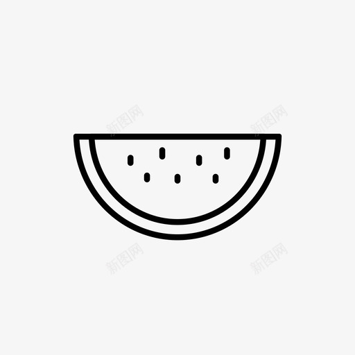 西瓜沙漠食物图标svg_新图网 https://ixintu.com 夏天 水果 沙漠 西瓜 食物