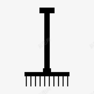 耙子花园铁锹图标图标