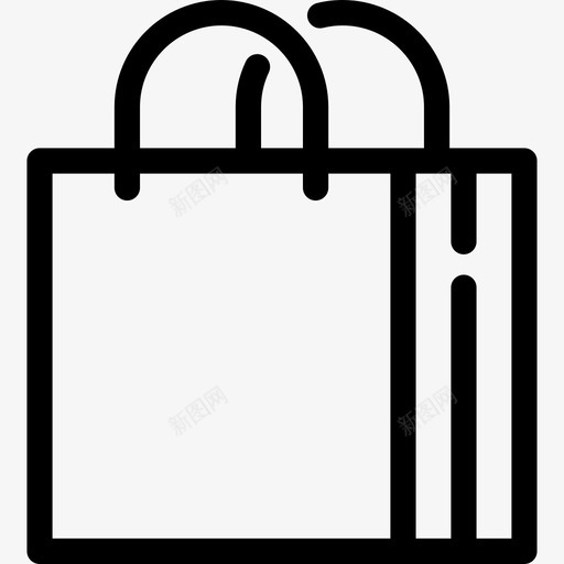 购物袋打开风险投资线性图标svg_新图网 https://ixintu.com 线性 购物袋打开 风险投资
