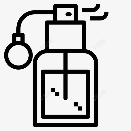 香水美丽瓶子图标svg_新图网 https://ixintu.com 瓶子 美丽 香水 香水喷雾