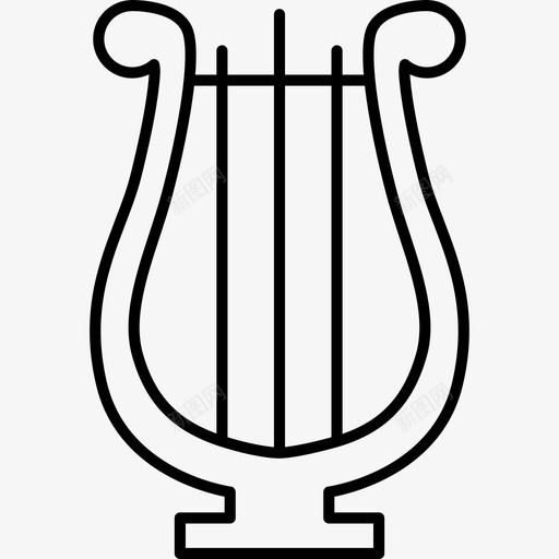 老竖琴音乐表演必须继续图标svg_新图网 https://ixintu.com 老竖琴 表演必须继续 音乐