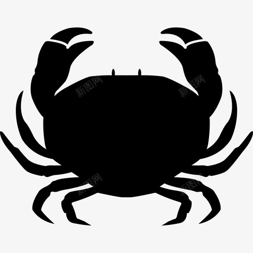 螃蟹海蟹海鲜图标svg_新图网 https://ixintu.com 海蟹 海鲜 螃蟹 贝类