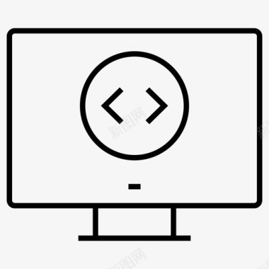 网页电脑开发图标图标
