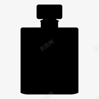 一瓶香水香水美容图标图标