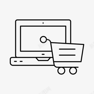 商店浏览器购物篮商务图标图标