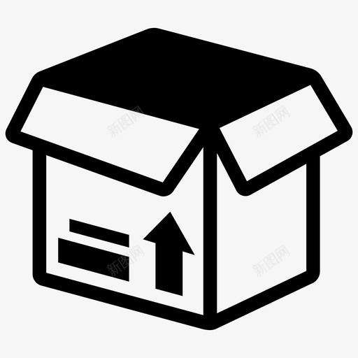 包装箱子货物图标svg_新图网 https://ixintu.com 产品 包装 物流 物流1 箱子 货物