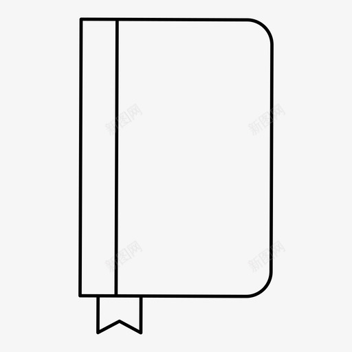 笔记本记事本办公室图标svg_新图网 https://ixintu.com 办公室 工作 笔记本 记事本