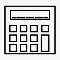 票面计算器计算计数图标高清图片