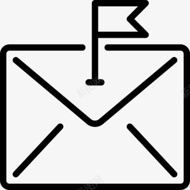 标记电子邮件通信接收图标图标