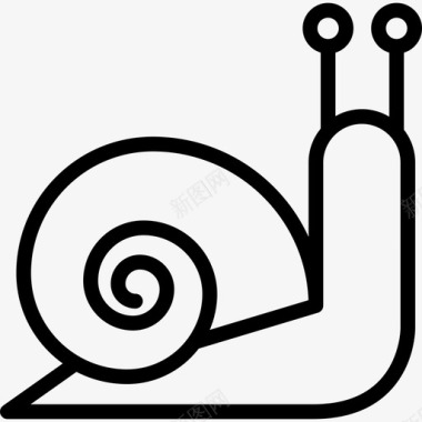 蜗牛宠物店直系图标图标