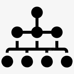 数据管理矢量层次网络模型域网络层次网络拓扑图标高清图片