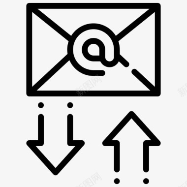 电子邮件文档文件图标图标