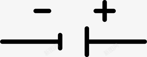 电连接电流图标svg_新图网 https://ixintu.com 开关 流量 电 电流 科技薄 连接
