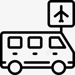 巴士2巴士站旅程旅游图标高清图片