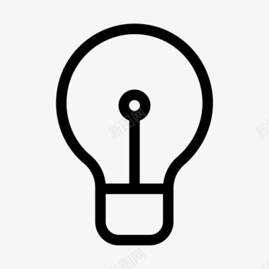 灯泡想法发明图标图标