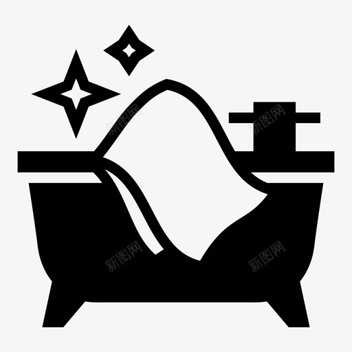 浴缸清洁布抛光图标svg_新图网 https://ixintu.com 布 抛光 擦亮 浴缸清洁 清洁索里达