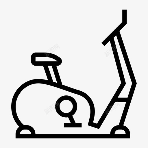 健身车运动自行车图标svg_新图网 https://ixintu.com 健身 健身车 提纲收藏 自行车 运动