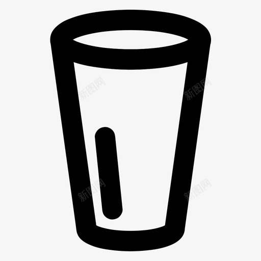 玻璃饮料厨房图标svg_新图网 https://ixintu.com 厨房 所有尺寸的基本图标 水 玻璃 饮料