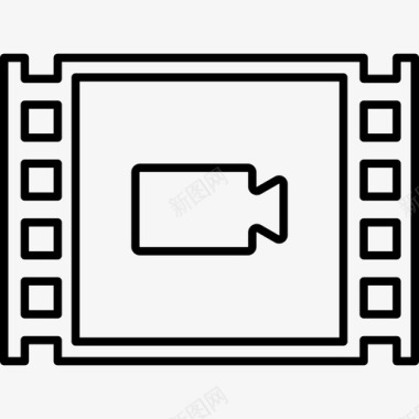 视频技术电影图标图标