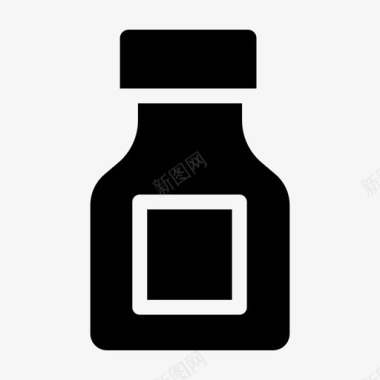 瓶子药图标图标