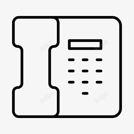电话通讯设备图标svg_新图网 https://ixintu.com 旅馆 电话 设备 谈话 通讯