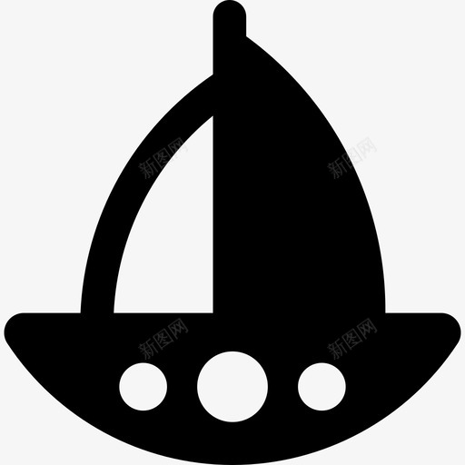 小型帆船运输海上和海滩图标svg_新图网 https://ixintu.com 小型帆船 海上和海滩 运输