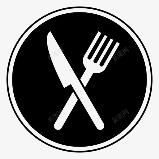 吃食物美食家图标svg_新图网 https://ixintu.com 午餐 厨房 吃 美食家 食物 餐厅