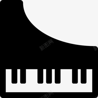 大键琴古典乐器图标图标