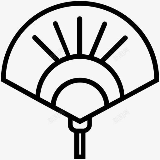 亚洲风机亚洲手风机中国风机图标svg_新图网 https://ixintu.com 中国风机 亚洲手风机 亚洲风机 巴基斯坦文化和地标性建筑轮廓图标 手风机 纸扇