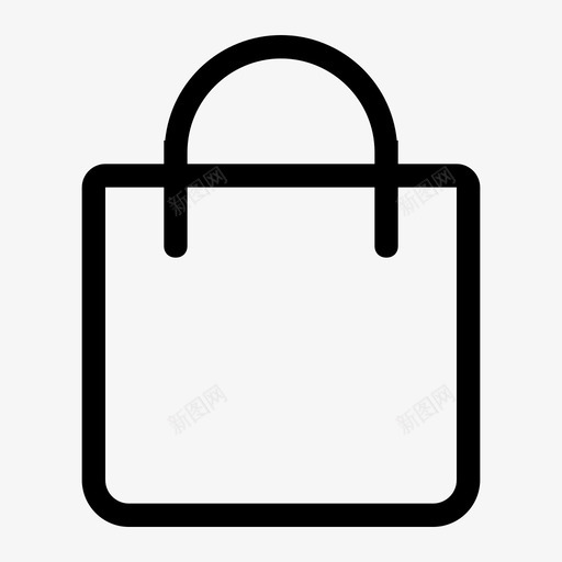 shopping bagsvg_新图网 https://ixintu.com shopping bag 线性 单色