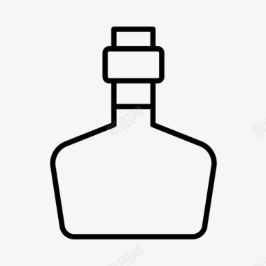 玻璃瓶酒精瓶子图标图标