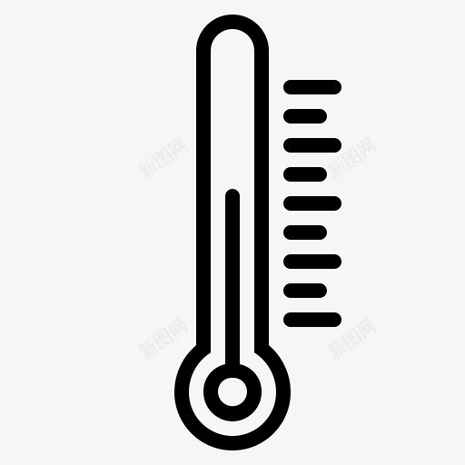 温度温度计温暖图标svg_新图网 https://ixintu.com 天气 温度 温度计 温暖