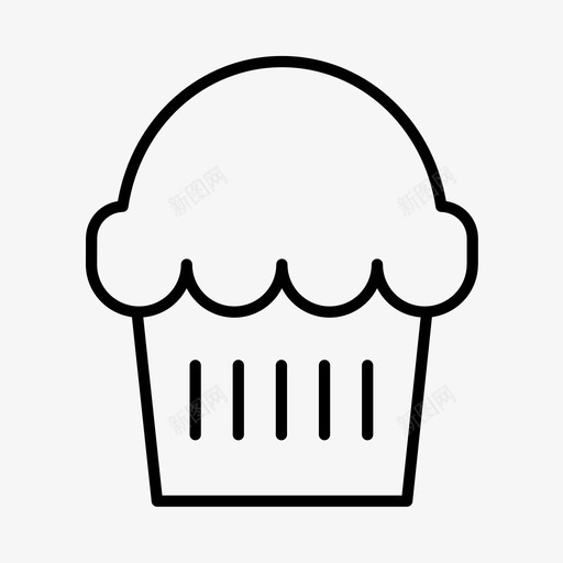 松饼面包房糖果图标svg_新图网 https://ixintu.com 松饼 甜点 糕点 糖果 面包房 食物