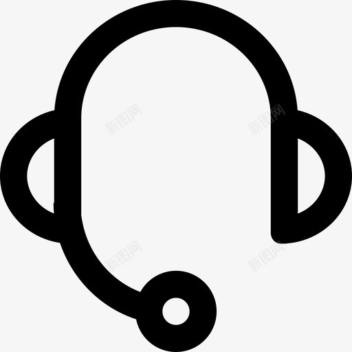 耳机游戏麦克风图标svg_新图网 https://ixintu.com 支持 游戏 耳机 遍布全球 麦克风