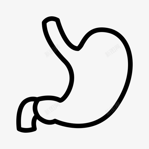 胃消化人图标svg_新图网 https://ixintu.com 人 人体器官 器官 消化 胃