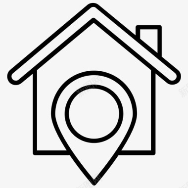 住宅位置家庭地址查找器住宅区图标图标