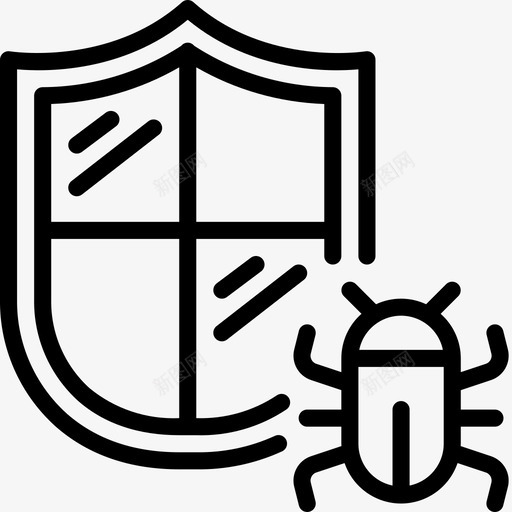 防护防病毒数据图标svg_新图网 https://ixintu.com 数据 数据存储 网络托管 网络托管概述 网络服务器 防护 防病毒