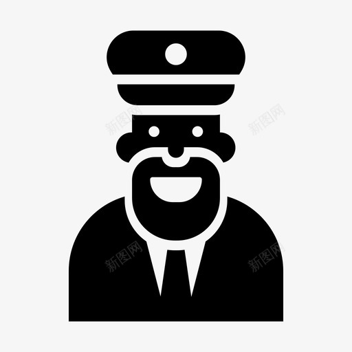 船长游轮水手图标svg_新图网 https://ixintu.com 水手 海员 港口灯塔和年轻水手 游轮 船长