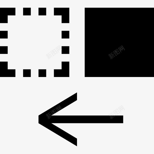向左移动对齐侧面图标svg_新图网 https://ixintu.com 侧面 向左移动 对齐 小黑 滑动