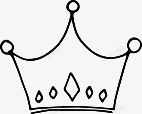 皇冠手绘特大号图标图标