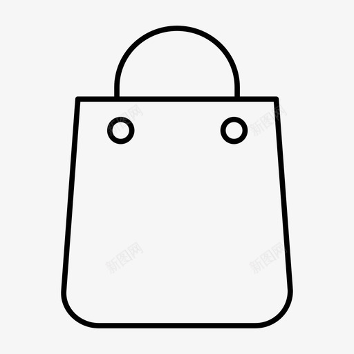 手提袋时尚购物袋图标svg_新图网 https://ixintu.com 手提袋 时尚 购物袋